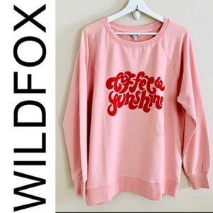 NWT Wildfox Coffee & Sunshine Sweatshirt S
